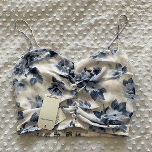 A&F blue/white summer top size S